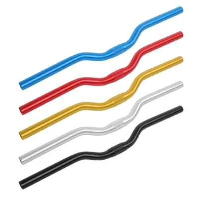 25.4*520mm Handlebar Aluminum Alloy Bike Riser Bar MTB Horizontal Bent Handlebar - Image 1 of 4