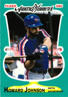1990 Fleer Award Winners - #20 Howard Johnson - Mets - Image 1 of 2