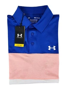 Under Armour Playoff 2.0 Blocked Polo Shirt Men's Size Medium New - Picture 1 of 12