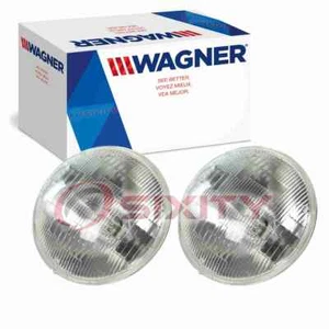 2 pc Wagner Low Beam Headlight Bulbs for 1958-1982 Chevrolet 3100 3B 3C 3D sn - Picture 1 of 5