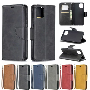 For iPhone 11 Pro 12 Pro Max XR 7 8 6s Flip Leather Card Wallet Phone Case Cover - Picture 1 of 66