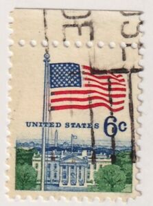1968-1971 USA - Flag Over White House - 6 Cent Stamp