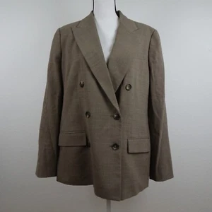 Ralph Lauren Blazer Women's Size 16 Brown Wool Blend Career Professional - Picture 1 of 8
