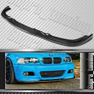 Real Carbon Fiber Front Bumper Spoiler Lip For 2001-2006 BMW E46 M3 H-Style - Foto 1 di 5