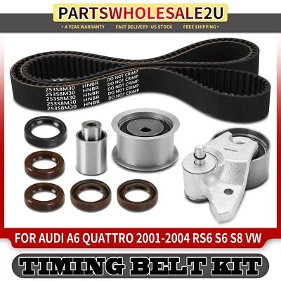 9x Kit de correa de distribución para Audi A6 Quattro 2001-2004 A8 Quattro 2001-2006 Volkswagen Foto 1 de 4