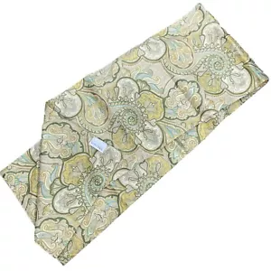 Waverly Table Runner Green Yellow Paisley Machine Washable 11" X 71" - Picture 1 of 6