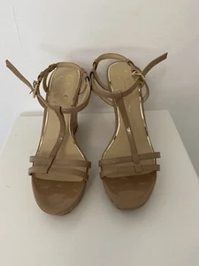 Jessica Simpson Sandals Wedge Beige Shoe size 10 - Picture 1 of 6