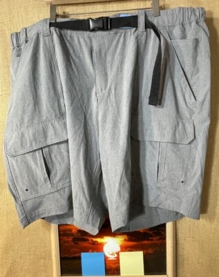 NWT Croft & Barrow The Belted Outdoor Cargo gray men’s B&T 50 stretch shorts - Image 1 of 4