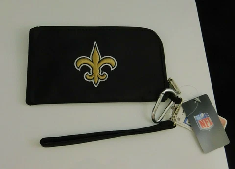 New Orleans Saints ID Wallet Wristlet Cell Phone Case Charm 14 Purse NFL Cover