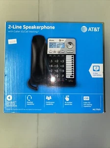 New AT&T Corded Telephone with Caller ID - Silver/Black (AT ML17929) - Zdjęcie 1 z 2