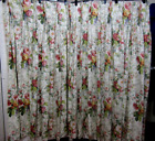 Fully Lined Lovely  Curtains Cottage Core W37 inch - Drop 62 inch Vintage Style