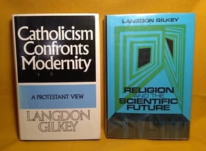 Langdon Gilkey 2 HCDJ Buch Lot Katholizismus Moderne Religion Wissenschaft Zukunft - Bild 1 von 14