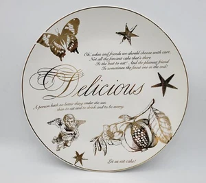 Boston Warehouse "DELICIOUS" Cake Platter  - Picture 1 of 6