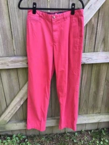 Pantalones chinos CHAPS rojo claro/salmón frente plano para hombre talla 30x32 - Imagen 1 de 7