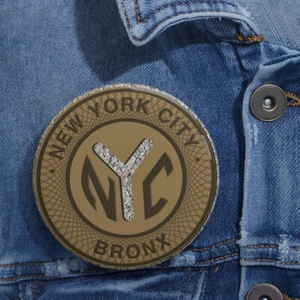 NYC Bronx Medaille New York City Custom Pin Buttons - Bild 1 von 9