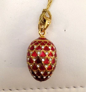 SCHMUCK OKTAVIANER-ROM-EIER ANHÄNGER MIT ZIRKONIA UND EMAILLE AUS 925 SILBER - Bild 1 von 1