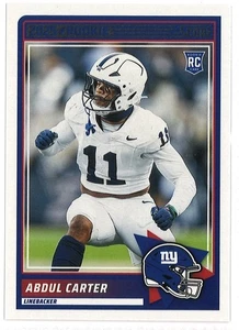 Novato de fútbol americano 2025 Score, #16 Abdul Carter - New York Giants (K503) - Imagen 1 de 2