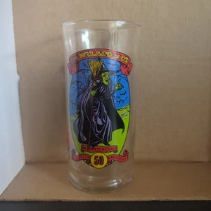 Wicked Witch Of The West Vintage Wizard of Oz 50th Anniversary 1989 Coke Glass - Picture 1 of 6