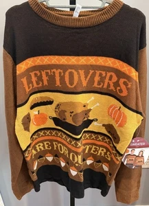 Thanksgiving Pullover Türkei Extra Large L/XL Ugly Christmas Holiday Pie Pumpkin - Bild 1 von 9