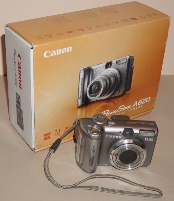 【ジャンク品】CANON PowerShot A620 Canon PowerShot A620 7.1MP / CCD Digital Camera Silver | eBay