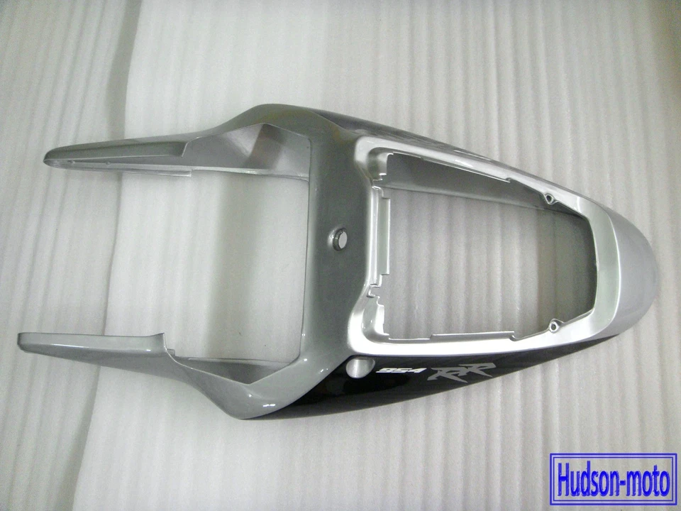 Carenado de capó trasero para HONDA CBR954RR 2002-2003 CBR900RR plateado/negro Foto 1 de 1