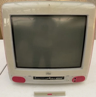 Apple M4984 iMac G3 Red PPC G3 266MHz 32MB Ram 6GB HDD Parts Or Repair - Image 1 of 4