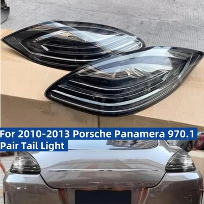 Smoke Black LED Tail Lights Brake Lamp For 2010-2013 Porsche Panamera 970.1 2P - Image 1 of 4
