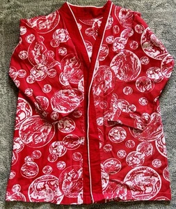 Vintage Kid’s Red Buffalo Nickel Themed Bathrobe - Coins - Sleepwear - Picture 1 of 3