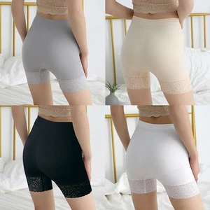 Lace Boxer Shorts for Women High Waist Flat Angle Nylon Spandex Comfortable - Picture 1 of 9