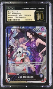 CGC PRISTINE 10 BOA HANCOCK OP07-038 ONE PIECE PSA MAGAZINE EXCLUSIVE #5097 - Bild 1 von 2