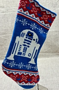 Star Wars R2 D2 Weihnachtsstrumpf RUZ Lucasfilm 16" gestrickt blau Urlaub - Bild 1 von 8