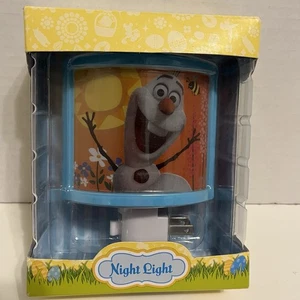 Disney's Frozen Olaf Night Light - Blue Frame with Summer Scene New - Picture 1 of 2