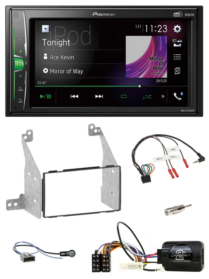 Pioneer 2DIN Lenkrad DAB USB Bluetooth Autoradio für Nissan Pathfinder R51 2010- - Bild 1 von 4