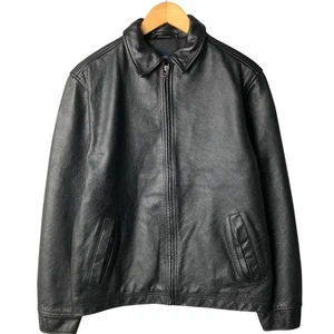 Used STRUCTURE Swing Top Padded Leather Blouson Men's Size Small - Picture 1 of 9