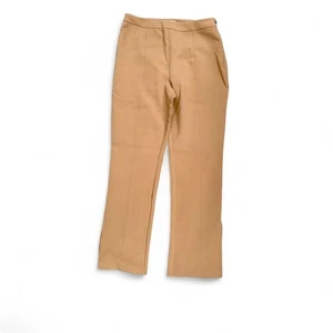 Pantalones Jason Wu para mujer color tostado pierna recta lateral dividido L nuevos con etiquetas - Imagen 1 de 7