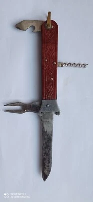 Vintage, USSR Combined Hunting Folding Knife With Shell Extractor - Image 1 of 4