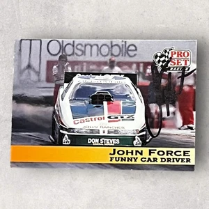 John Force 1992 PRO SET CASTROL OLDSMOBILE LEGEND RACING NHRA autographed card - Picture 1 of 1