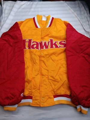 Atlanta Hawks Majestic Hardwood Classics Satin Jacket SZ 4xl - Image 1 of 4