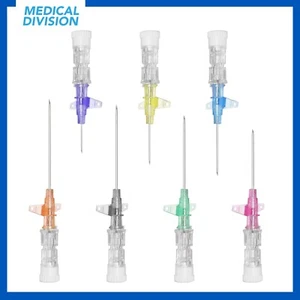 50 Aghi cannula Delta Ven 1 via con alette 14/16/18/20/22/24/26 G - ago catetere - Foto 1 di 8