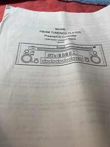 McIntosh MX406 Vintage Auto CD Player Deck (With Original Box and Instructions)  - Picture 1 of 4