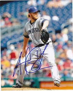 ANDREW CASHNER SAN DIEGO PADRES ACTION SIGNED 8x10 - Picture 1 of 1