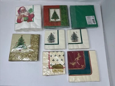 Paquetes de servilletas de papel navideño vintage sello artesanías Amscan decoupage Foto 1 de 4