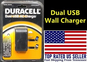 Duracell Dual USB AC Charger Model DU6102 2 USB Ports Charge 2 at One Time - Picture 1 of 4