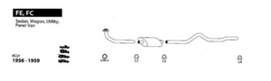 HOLDEN FE/FC STANDARD REPLACEMENT EXHAUST TO SUITS SEDAN, WAGON, PANEL VAN & UTE - Picture 1 of 1