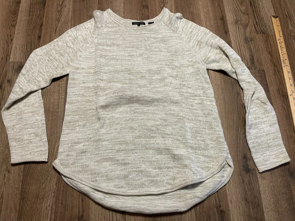 Свитер Jeanne Pierre, женский размер большой, зеленый белый, пуловер, вязаный - Изображение 1 из 4