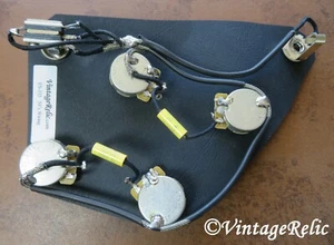 ES-335 Pre-wired Harness Mallory MUSTARD Caps CTS fit Gibson Historic Vintage - Picture 1 of 10