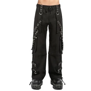 Puritues Gothic Men's Mighty Metal Dark Street Rock Pants - Foto 1 di 4