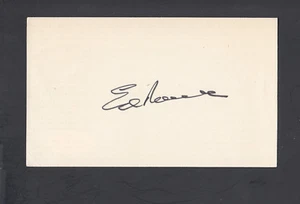 Ed Roebuck d'2018 Signed 3x5 Index Card 1955 Brooklyn Dodgers JSA - Picture 1 of 2