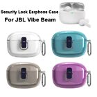 Security Lock Earphone Protective Case Transparent Protector for JBL Vibe Beam