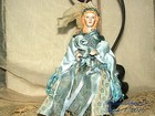 Arturo E.Reyna Victorian Maiden Handmade Porcelain Head & Arms Hanging Tassel